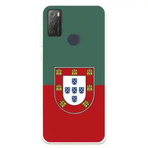 Funda Para Alcatel 1s 2021 Del Federación Portuguesa De Fútbol Bicolor - Licencia Oficial Federación Portuguesa De Fútb