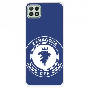 Funda Para Samsung Galaxy A22 5g Del Zaragoza Cf Femenino Escudo Grande Fondo Azul - Licencia Oficial Zaragoza Cf Femen