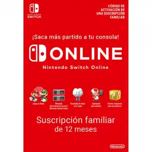 Nintendo Switch Online Suscripción Familiar 12 Meses (365 Días) Nintendo eShop