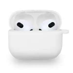 PcCom Essential Funda Protectora para AirPods 3 Blanca