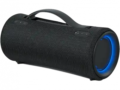 Altavoz inalámbrico - Sony SRS-XG300, Portatil, Bluetooth, Con iluminación, Resistente al agua, Powerbank, Carga Rápida, 25 Horas, Negro