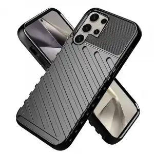 Cool Thunder Funda TPU Negra para Samsung Galaxy S24 Ultra