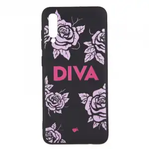 Funda Diva Silicona Negra Para Samsung Galaxy A50 - Oficial De La Vecina Rubia