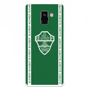 Funda Para Samsung Galaxy A8 Plus 2018 Del Elche Cf Escudo Fondo Verde Escudo Fondo Verde - Licencia Oficial Elche Cf