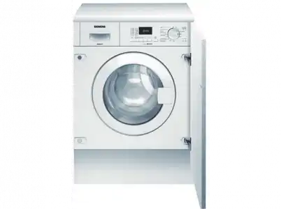 Lavadora secadora - Siemens WK12D322ES, Integrable, 7 kg/4kg, 1200 rpm, Blanco