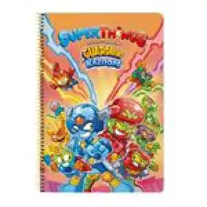 Libreta Safta tamaño folio 80 hojas SuperThings Guardians of Kazoom