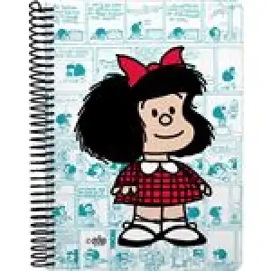 Cuaderno espiral 4° Grafoplás 80h cuadrícula 4mm Mafalda23 Viñetas