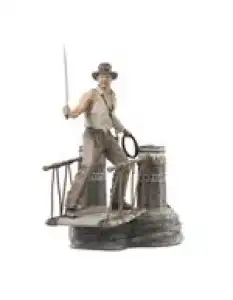 Figura Diamond Select Indiana Jones y el Templo maldito Indiana en el puente 28cm