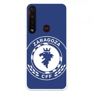 Funda Para Motorola Moto G8 Plus Del Zaragoza Cf Femenino Escudo Grande Fondo Azul - Licencia Oficial Zaragoza Cf Femen