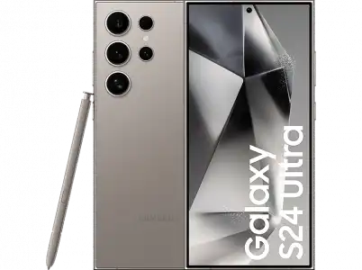 Móvil - Samsung Galaxy S24 Ultra, Titanium Gray, 512GB, 12GB RAM, 6.8" QHD+, Qualcomm Snapdragon 8, 5000mAh, Android 14