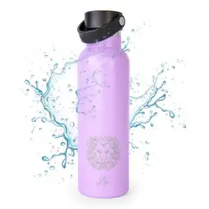 Runbott Zodiac Botella Térmica Sport De 0.6l Con Interior Cerámico Leo Lila