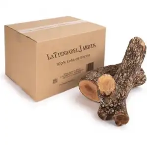 30 Kg Encina. Troncos Ideales Para Chimeneas, Calderas, Estufas Y Fuegos Duraderos En General. Leña Seca Y De Poda Controlada
