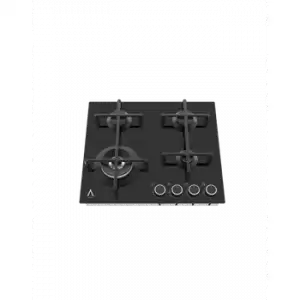Alpha Placa De Gas Urano Elite Cristal Negro, Parrillas Fundición, Gran Fuego Wok, Mandos Con Luz Led **alta Gama**