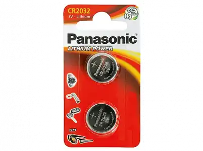 Bateria - Panasonic CR-2032EP/2B, Alcalino, 3V, Litio