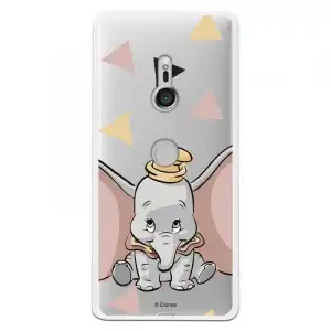 Funda Oficial Disney Dumbo Silueta Transparente Para Sony Xperia Xz3