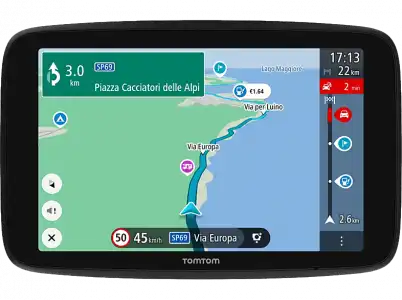 GPS - Tom GO Camper Max 7", Para autocaravanas, 1.93 h autonomía, 2 GB RAM, 32 GB, Todo el mundo, Negro