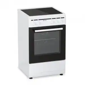 Meireles E 503 W Cocina con Vitrocerámica 3 Zonas 50cm + Horno Eléctrico 48L Blanco