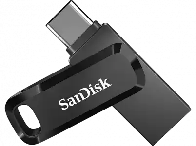 Pendrive para móvil 32 GB - SanDisk Ultra Dual Drive Go, 2 en 1, USB-C, USB-A, 3.1, OTG, 150 MB/s, Negro