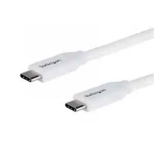 StarTech Cable USB-C con PD 5A 2m Blanco