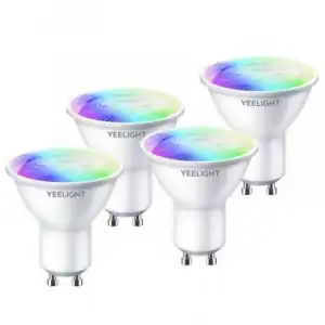 Yeelight Smart Bulb W1 Pack 4 Bombillas Inteligentes GU10 4.5W RGB Wi-Fi