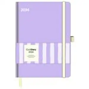 Agenda anual 2024 New Cool semana vista 16x22 Lavender