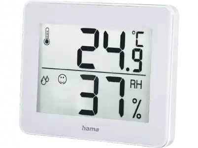 Estación meteorológica - Hama TH-130, Digital, Temperatura y humedad interior, Blanco