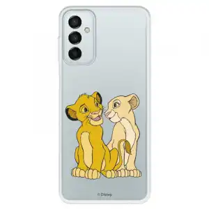 Funda Oficial de Disney Simba y Nala Silueta El Rey León para Samsung Galaxy M23 5G