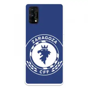 Funda Para Realme 7 Pro Del Zaragoza Cf Femenino Escudo Grande Fondo Azul - Licencia Oficial Zaragoza Cf Femenino