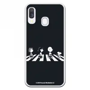 Funda Para Samsung Galaxy A40 Oficial De Peanuts Personajes Beatles - Snoopy