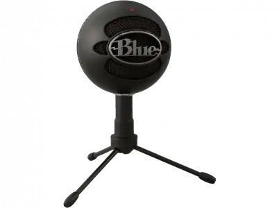 Micrófono - Blue Snowball Black Ice, USB, Para PC, Mac y PS4, Negro
