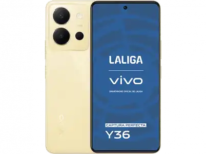 Móvil - vivo Y36, Vibrant Gold, 256 GB, 8 GB RAM, 6.64" Full HD+, Snapdragon 680, 5000 mAh, Dual SIM, Android