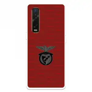 Funda Para Oppo Find X2 Pro Del Escudo Fondo Granate - Licencia Oficial Benfica