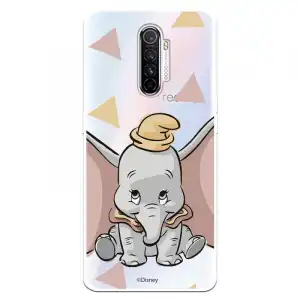 Funda para Realme X2 Pro Oficial de Disney Dumbo Silueta Transparente