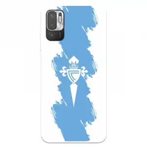 Funda para Xiaomi Redmi Note 10 5G del Celta Escudo Trazo Azul - Licencia Oficial Rc Celta