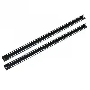RackMatic Perfil Rack 19" 15U Negro para Armario Rack SOHORack DIY 2 Unidades
