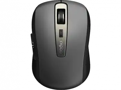 Ratón inalámbrico - Rapoo MT350, 1600 dpi, Multimodo, Bluetooth 3.0, 4.0 y 2,4 GHz Negro