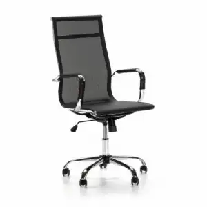 VS Venta-Stock Slim Sillón de Oficina Negro