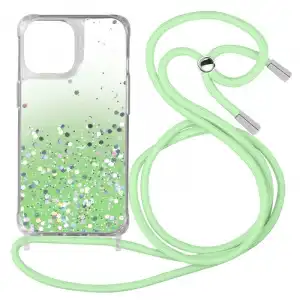 Avizar Funda Purpurina Correa Extraíble Degradado Verde para iPhone 11 Pro