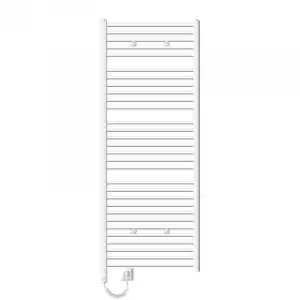 ECD Germany Radiador Toallero Eléctrico de Baño 750 x 1800 mm 900W Blanco