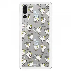 Funda Oficial Disney Chip Potts Siluetas Transparente Para Huawei P30