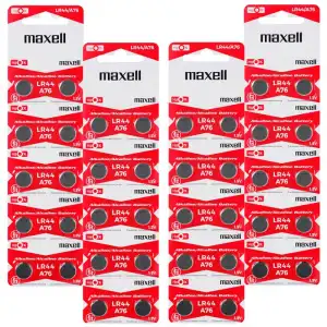 Maxell LR44 Pilas Alcalinas Micro 1.5V 40 Unidades