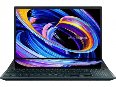 Portátil - ASUS ZenBook Pro Duo 15 OLED UX582ZW-H2035W, 15.6" UHD 4K, Intel® Core™ i7-12700H, 16GB RAM, 1 TB SSD, RTX™ 3070 Ti, W11H