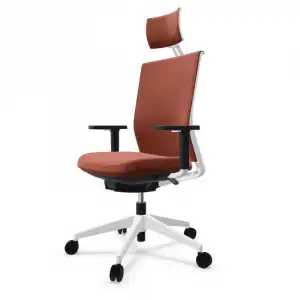 Actiu Stay Wild Fox Silla de Oficina con Cabezal Roja/Blanca