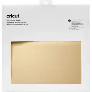 Cricut Set 8 Hojas de Transferencia de Foil 30.5 x 30.5 cm Oro
