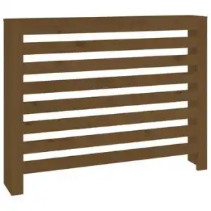 Cubierta Radiador Madera Maciza Pino Marrón Miel 108,5x19x84 Cm Vidaxl