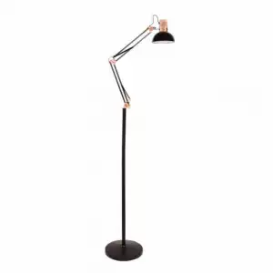 Fabrilamp Flexo De Pie Articulable Rutilo 1xe27 Negro Cobre