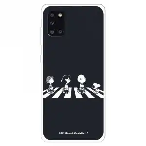 Funda Para Samsung Galaxy A31 Oficial De Peanuts Personajes Beatles - Snoopy