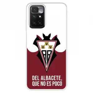Funda para Xiaomi Redmi 10 del Albacete Balompié Escudo "del Albacete Que No Es Poco" Licencia Oficial
