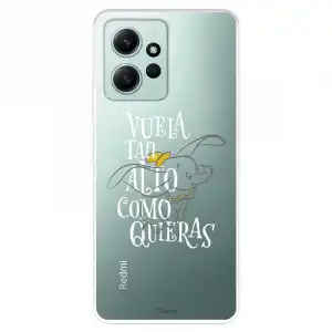 Funda Para Xiaomi Redmi Note 12 4g Oficial De Disney Dumbo Vuela Tan Alto - Dumbo