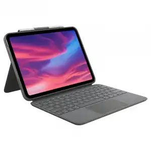 Logitech Combo Touch Funda con Teclado Retroiluminado QWERTZ Alemán Gris para iPad 10ª Gen